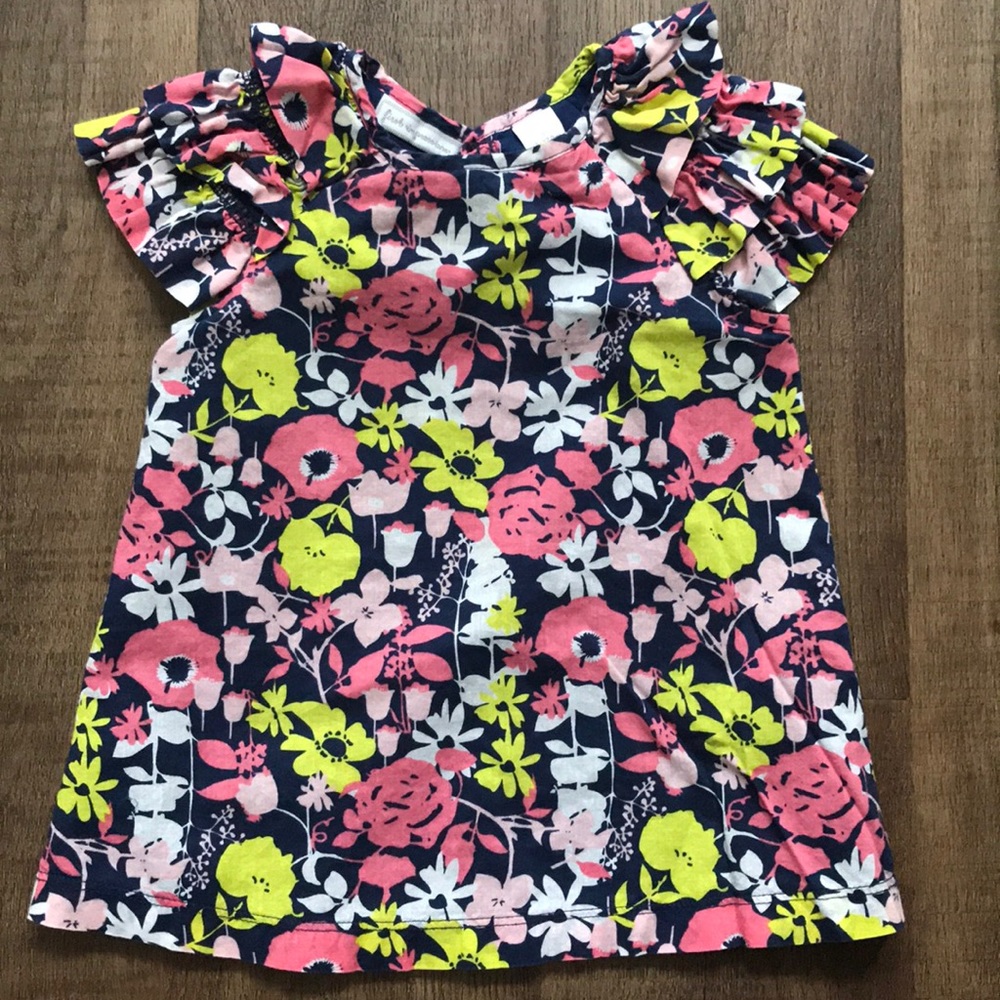 Little Girls floral top